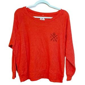 Red White Blue Apparel Red Crew Neck Sweatshirt